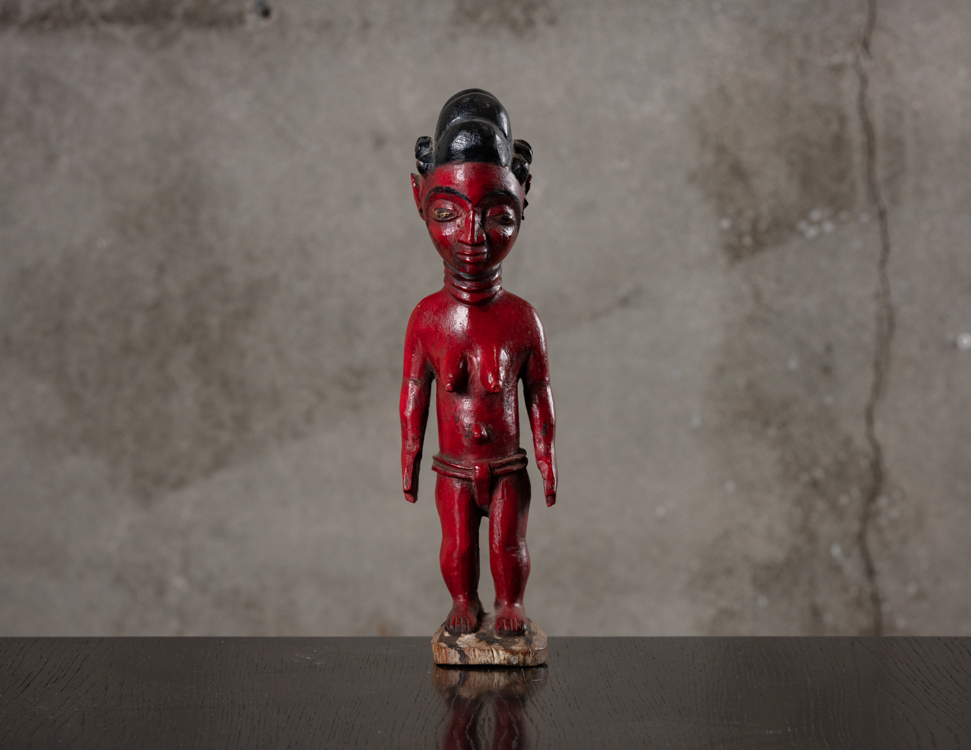 AFRICAN RED PAINTED FIGURE - JF Chen